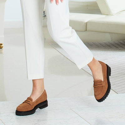 Talent: Tan Suede Shoes Sole Bliss