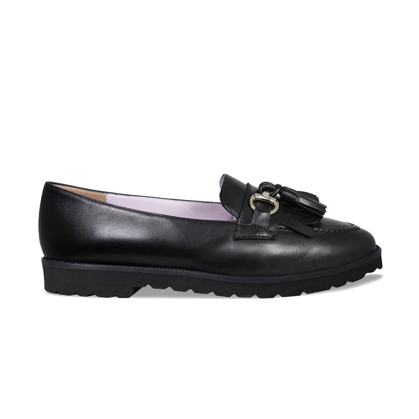 Tanner: Black Leather Shoes Sole Bliss