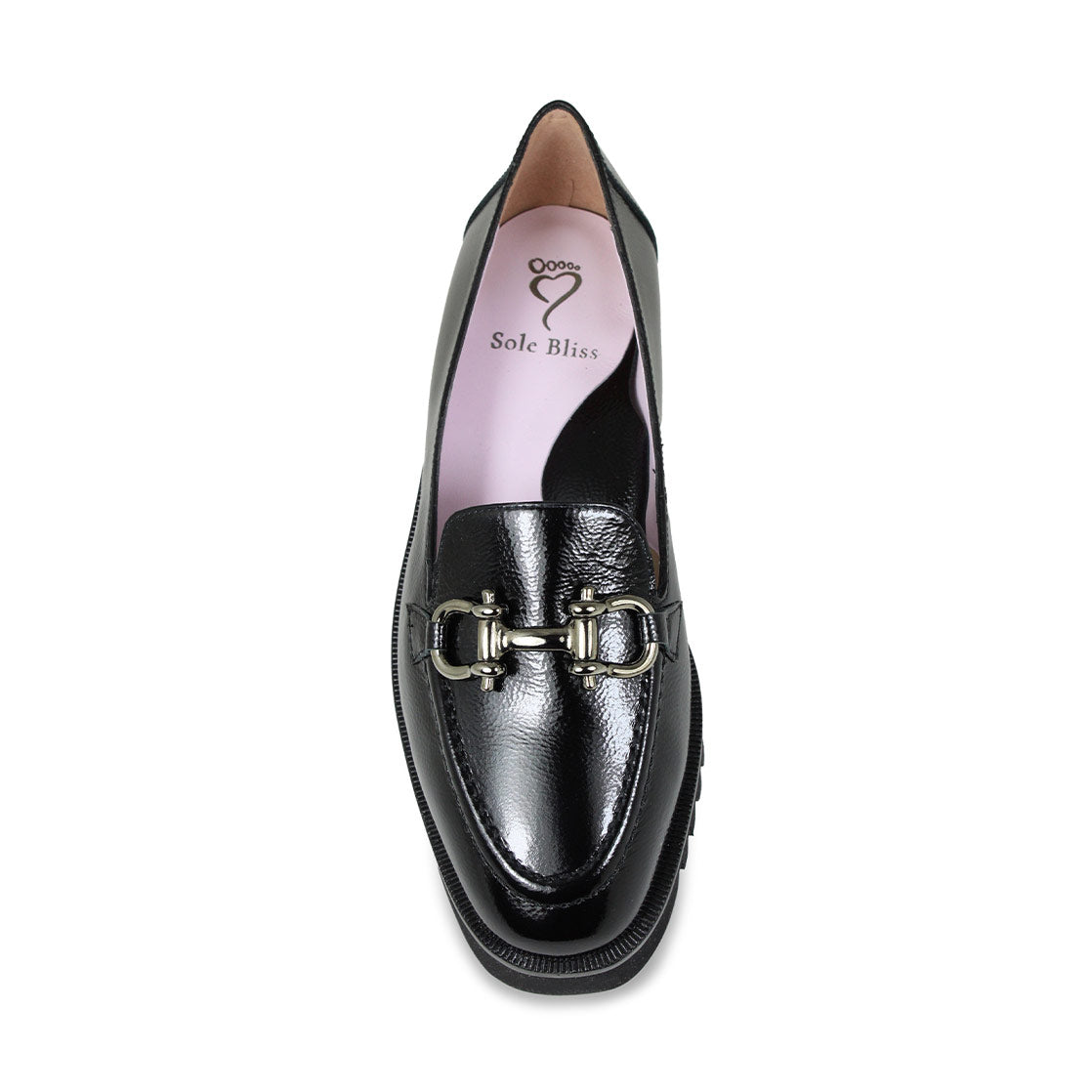 Terri: Black Patent Leather Shoes Sole Bliss