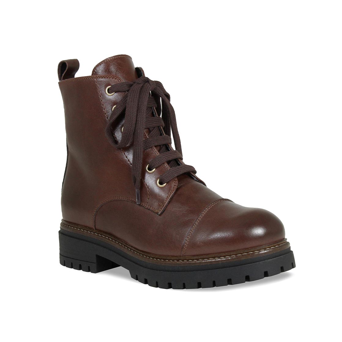 Tread: Chestnut Leather Boots Sole Bliss
