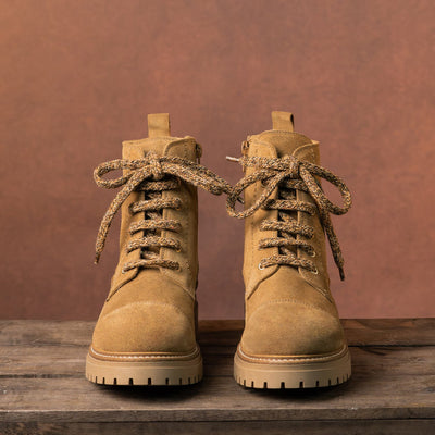 Tread: Tan Suede Boots Sole Bliss