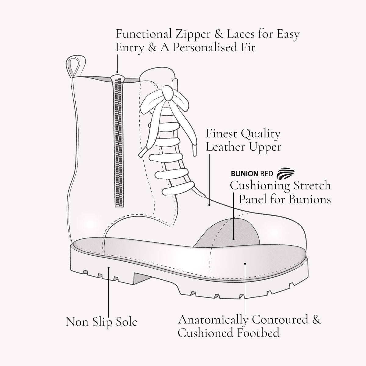 Fjord: White Patent Boots Sole Bliss