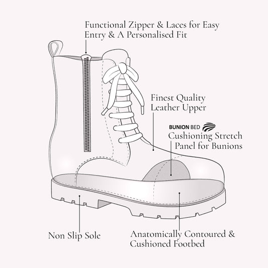 Fjord: White Patent Boots Sole Bliss