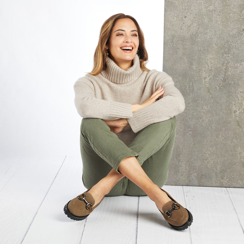 Treasure: Khaki Suede Shoes Sole Bliss