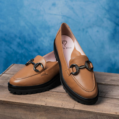 Treasure: Tan Leather Shoes Sole Bliss