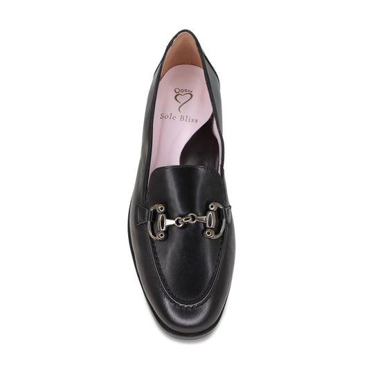 Triumph: Black Leather Shoes Sole Bliss