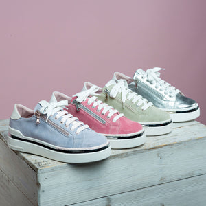 Glee: Silver Leather Shoes Sole Bliss