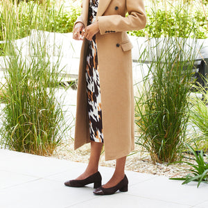 Valencia: Chocolate Brown Suede & Croc Shoes Sole Bliss