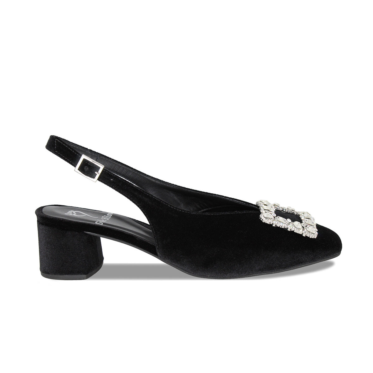 Venezia: Black Velvet Shoes Sole Bliss