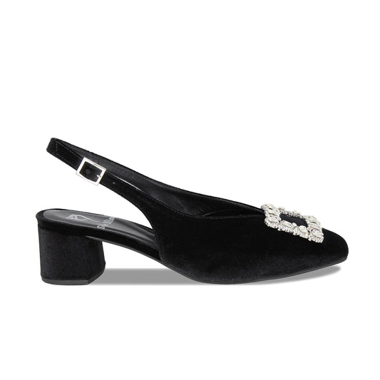 Venezia: Black Velvet Shoes Sole Bliss
