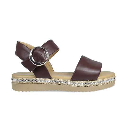 Walker: Chocolate Leather Shoes Sole Bliss