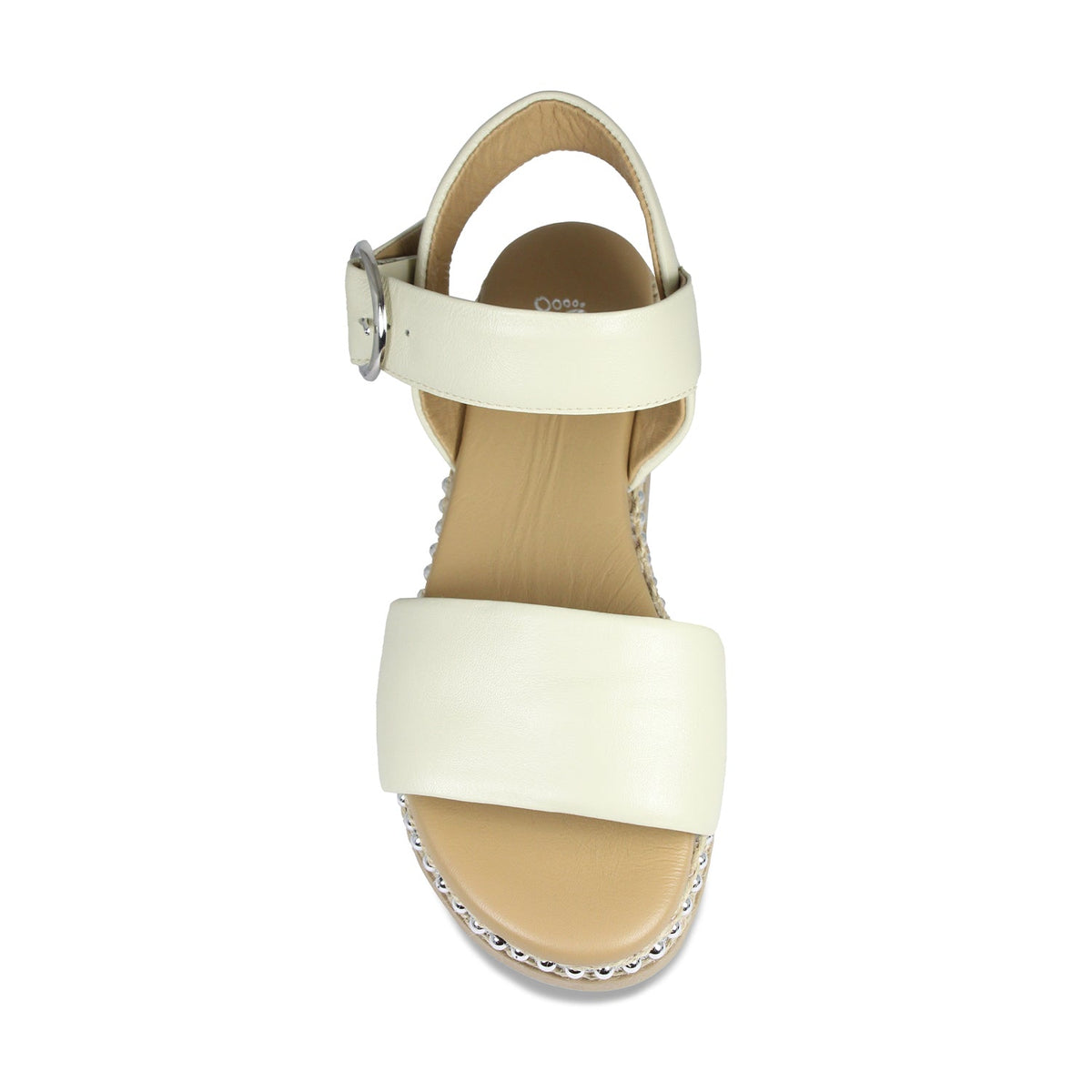 Walker: Cream Leather Shoes Sole Bliss