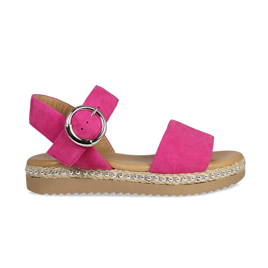 Walker: Fuchsia Suede Shoes Sole Bliss