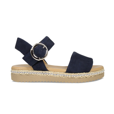 Walker: Navy Suede Shoes Sole Bliss