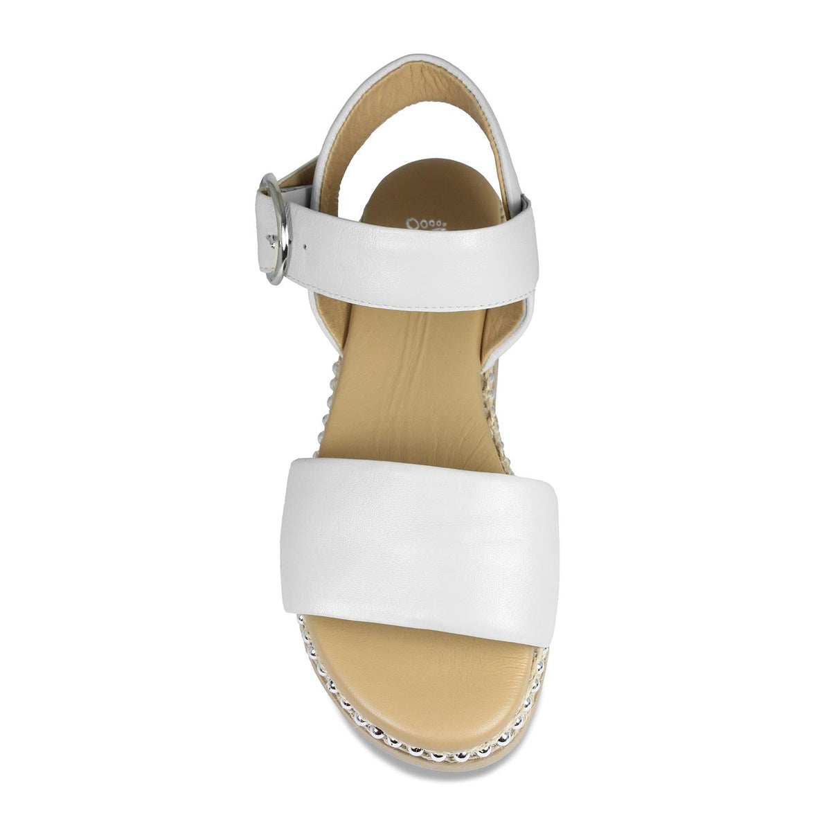 Walker: White Leather Shoes Sole Bliss