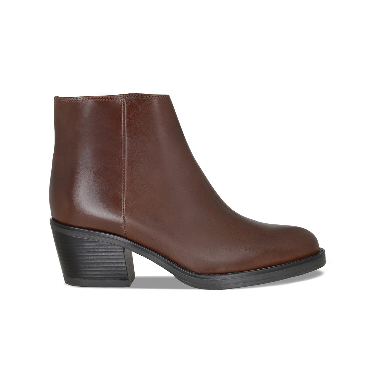 Winona: Chestnut Leather Boots Sole Bliss