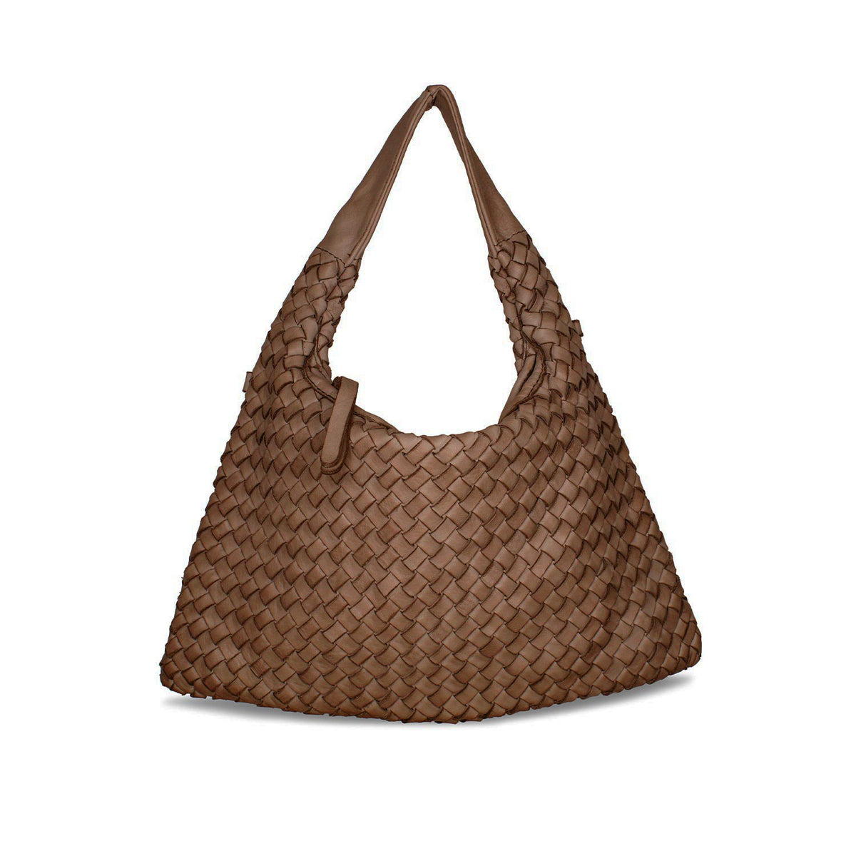 Bronte: Taupe Weave Leather Bags Sole Bliss Taupe Weave Leather