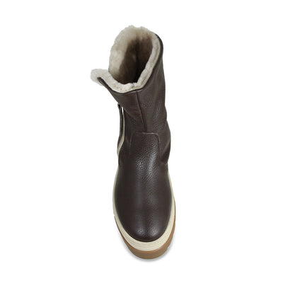 PRE ORDER - Wonder: Chocolate Brown Leather & Shearling