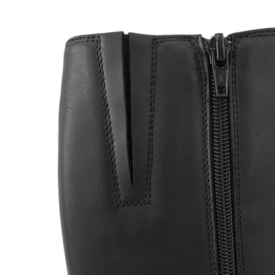 Zara: Black Leather Boots Sole Bliss