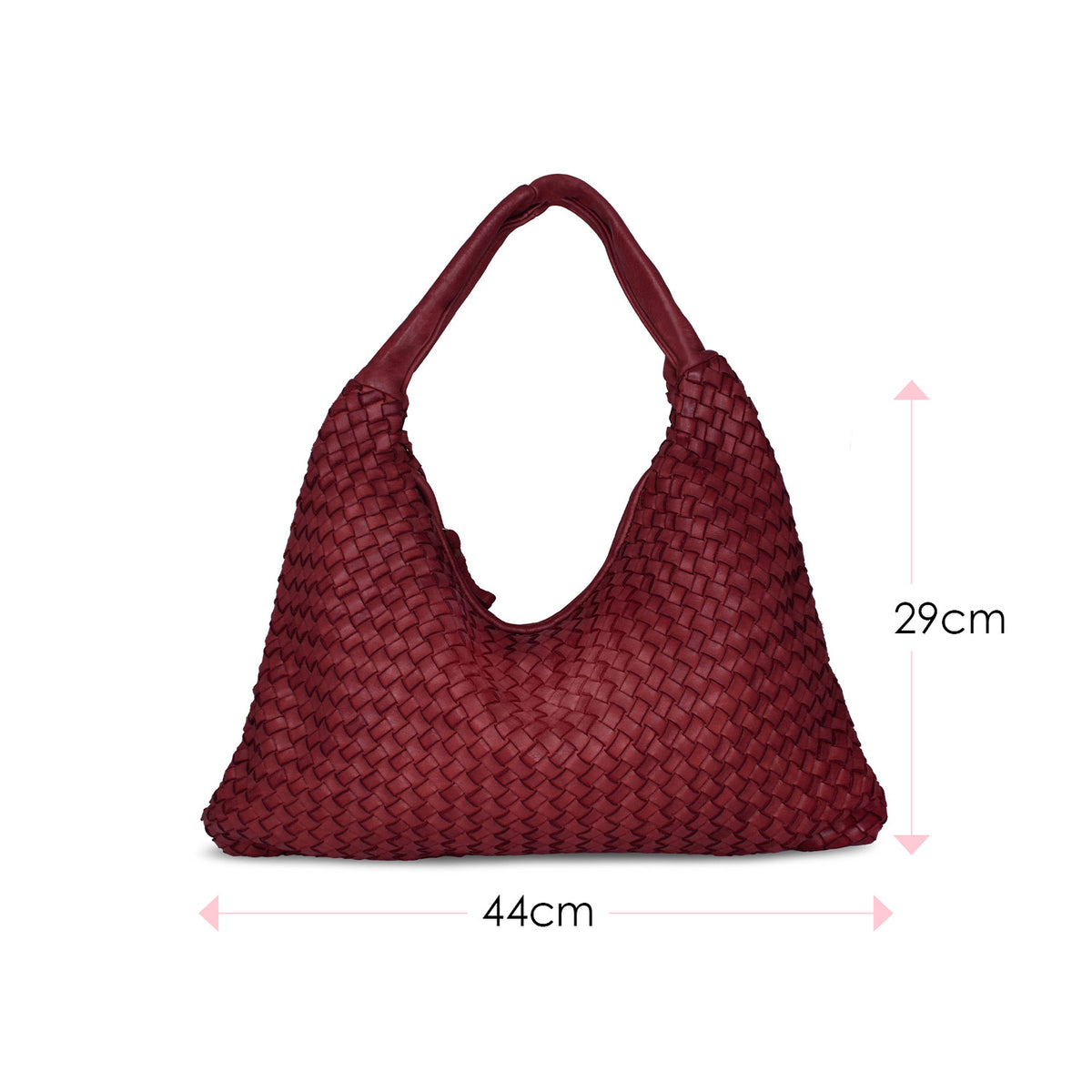Blythe: Bordeau Weave Leather Bags Sole Bliss Bordeau Weave Leather