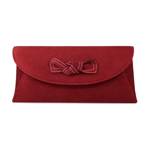 Cherry red clutch online bag