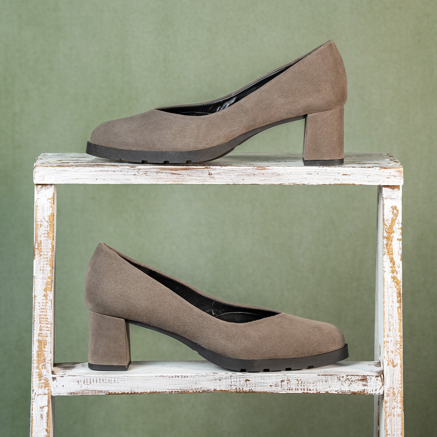 Isabel: Taupe Suede Shoes Sole Bliss