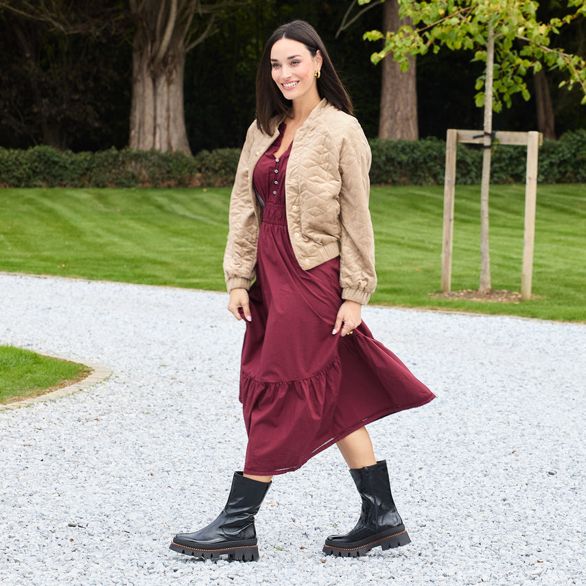 Fen: Black Patent Boots Sole Bliss
