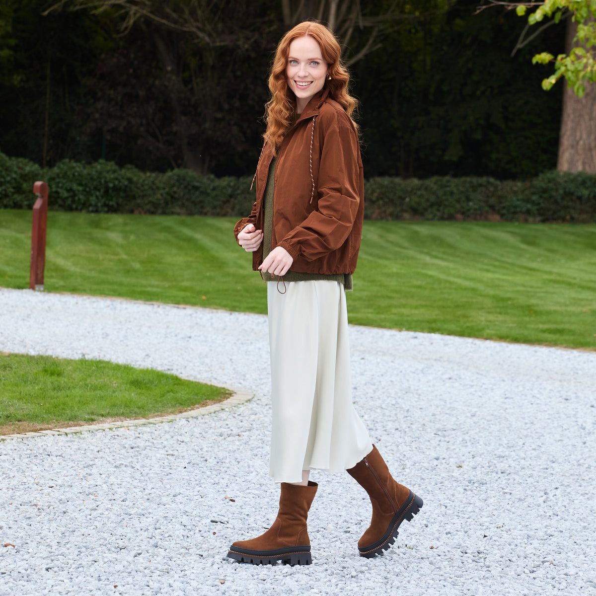 Fen: Tan Suede Boots Sole Bliss