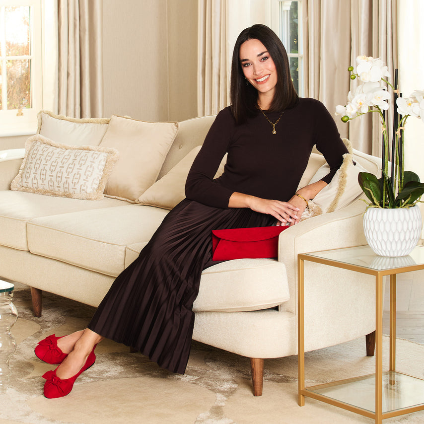 Lola: Red Suede Shoes Sole Bliss