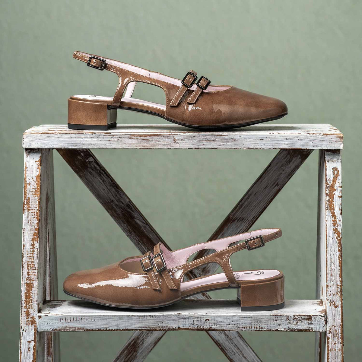 Opera: Mocha Patent Leather Shoes Sole Bliss