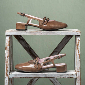 Opera: Mocha Patent Leather Shoes Sole Bliss