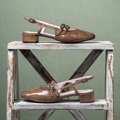 Opera: Mocha Patent Leather Shoes Sole Bliss
