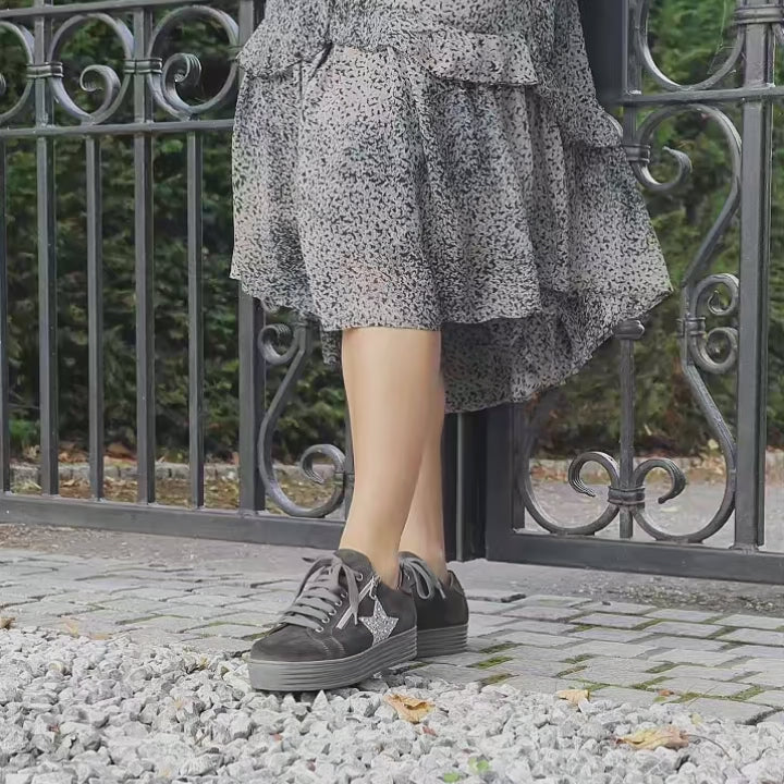 Star: Grey Suede & Glitz