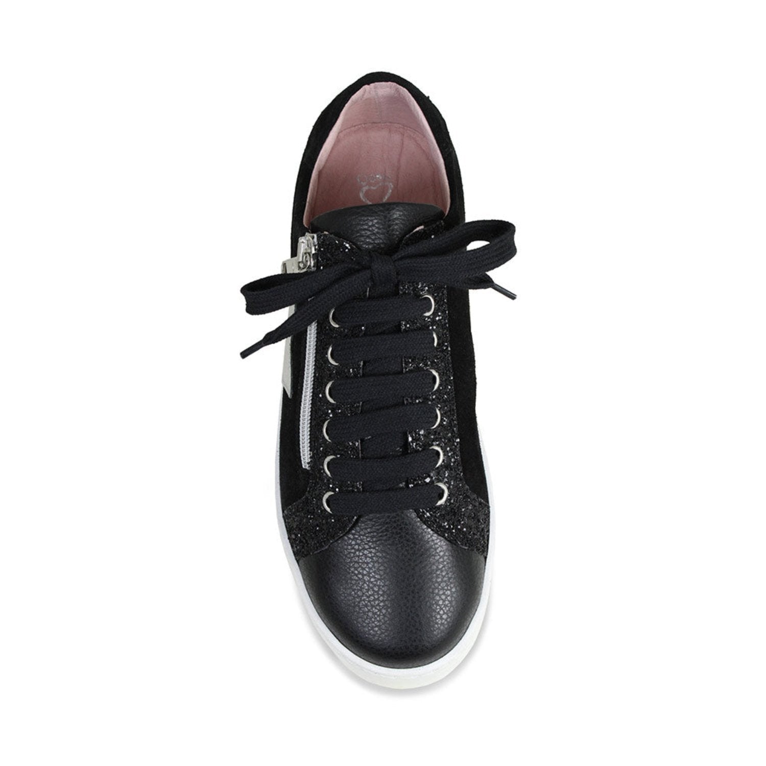 Star: Black Leather & Suede Shoes Sole Bliss