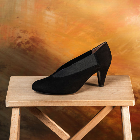 Mercy: Black Suede Shoes Sole Bliss