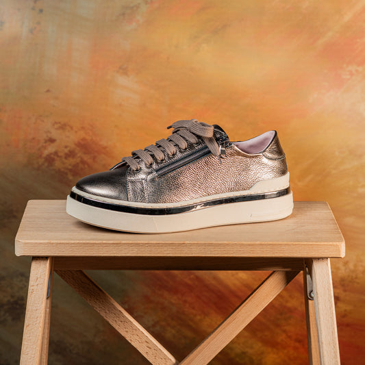 Glee: Bronze Leather Shoes Sole Bliss
