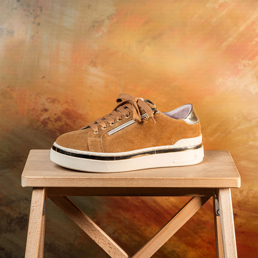 Glee: Tan Suede Shoes Sole Bliss