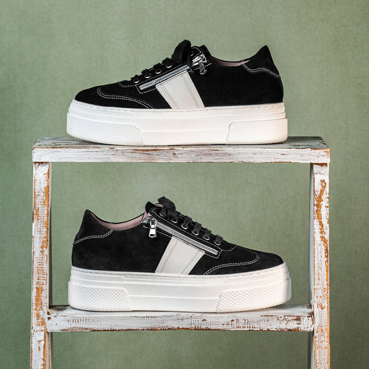 Dash: Black Suede Shoes Sole Bliss