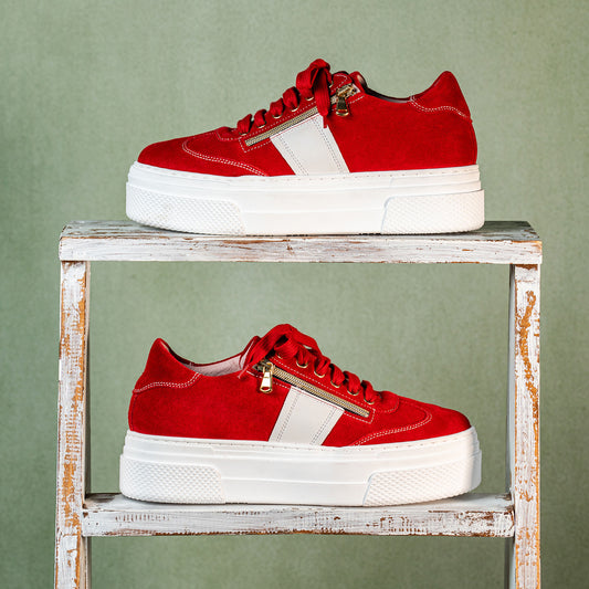 Dash: Red Suede Shoes Sole Bliss