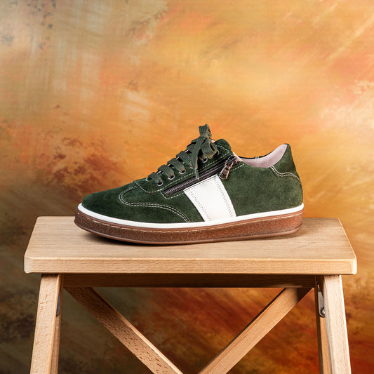 Metro: Forest Green Suede Shoes Sole Bliss