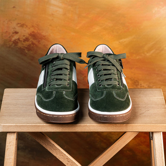Metro: Forest Green Suede Shoes Sole Bliss