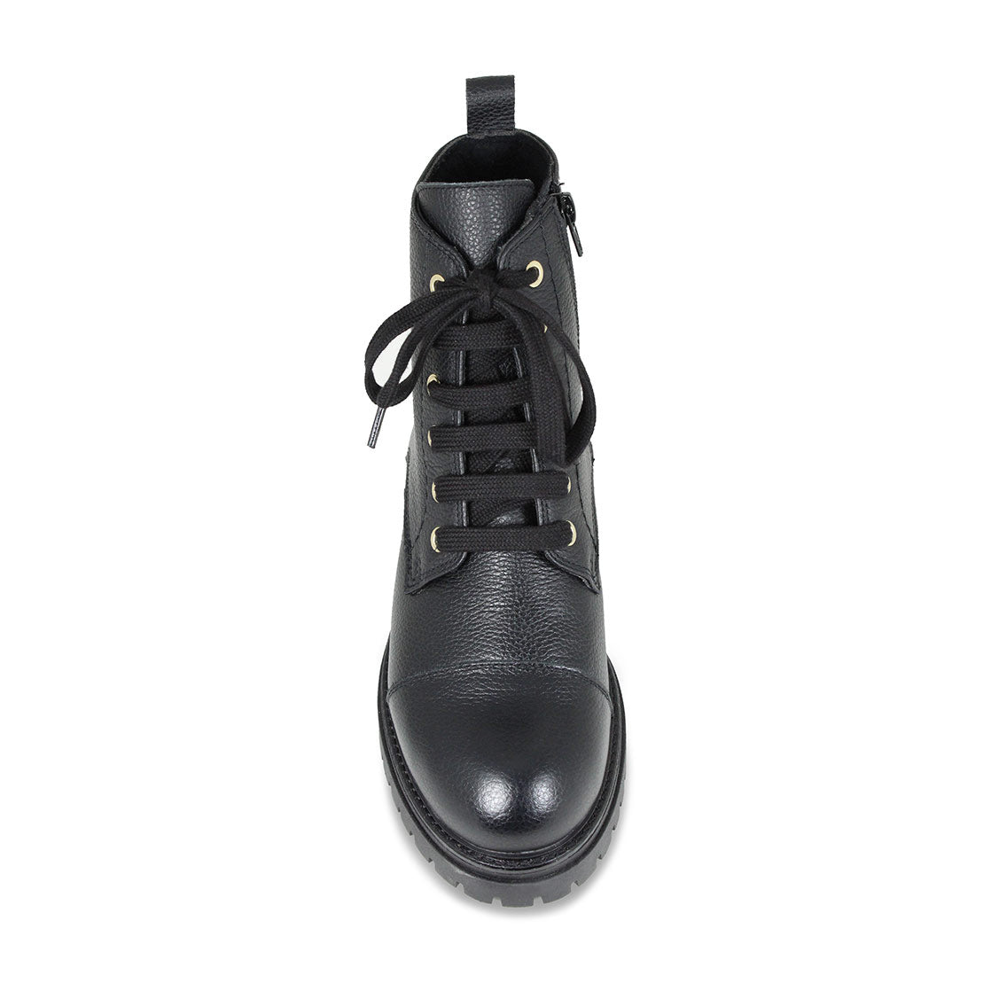 Tread: Black Leather Boots Sole Bliss