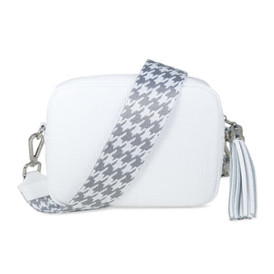 Coco: White Leather & Silver Bags Sole Bliss