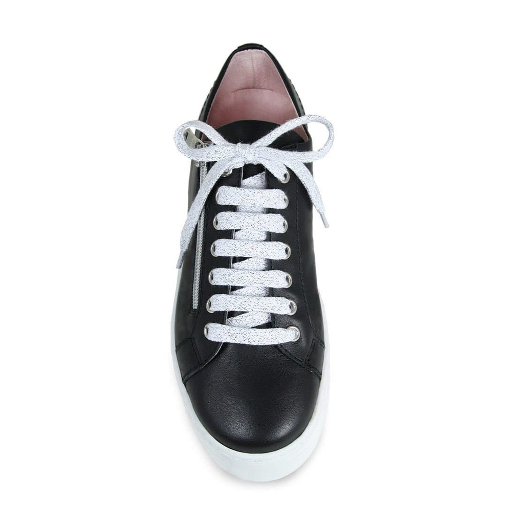 Hero Black Leather Trainers for Bunion Sufferers Sole Bliss