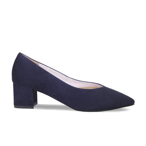Ingrid: Navy Suede Shoes Sole Bliss