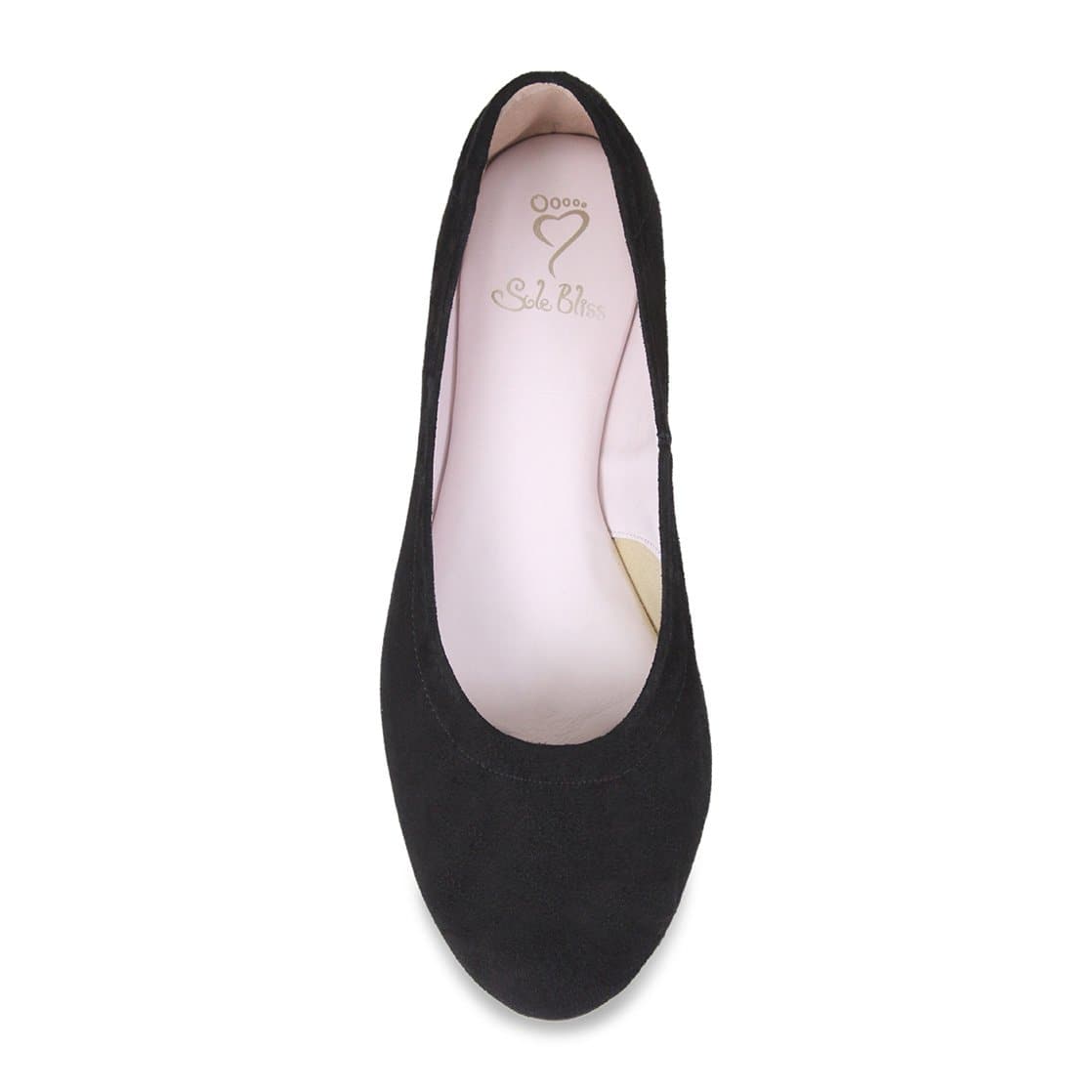 Luna: Black Suede Shoes Sole Bliss