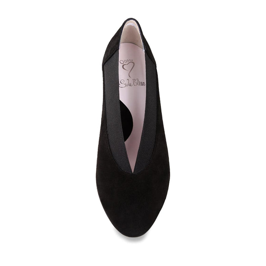 Mercy: Black Suede Shoes Sole Bliss