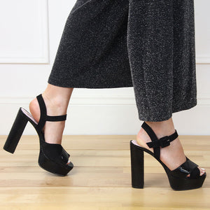 Remy: Black Suede & Snake Shoes Sole Bliss