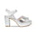Ruby: Silver Suede & Snake Print Leather