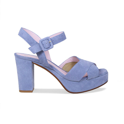 ZIPPEDY BLUE PATENT Platform Heels | Buy Women's HEELS Online | Novo Shoes  NZ